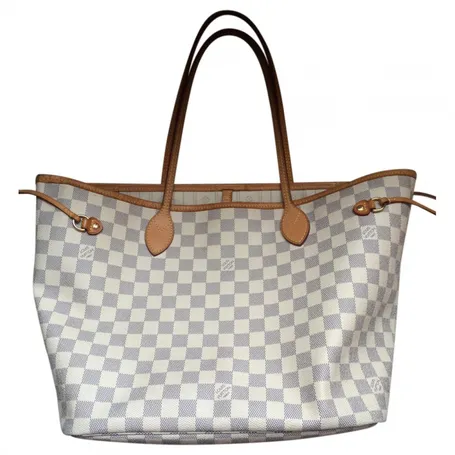 Cream and grey check neverfull ... LOUIS VUITTON Beige in Other - 1835975