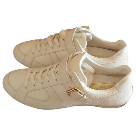 Leather trainers LOUIS VUITTON White size 37 EU in Leather - 2077959