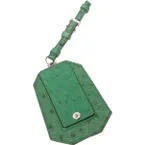 prada green exotic leathers purse  